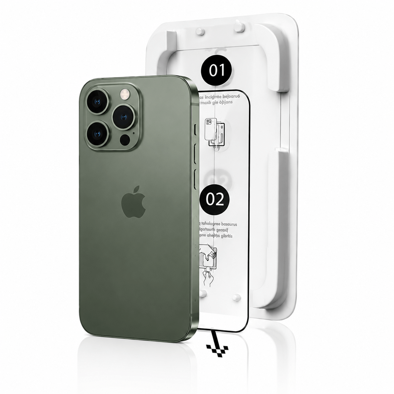 13 pro Apple iPhone 13 serisi Uyumlu Kolay Kurulum Ekran Koruyucu Cam & Hizalama Kiti - Görsel 1