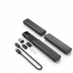 ulltech FHT 7’si 1 Arada Çok Fonksiyonlu Taşınabilir Seyahat Seti – Type-C Kablo, Lightning/Micro/USB-A Adaptörler ve SIM Kart Hazneli Saklama Kutusu