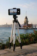 Tripod Profesyonel Su Terazili 102 CM Telefon Tutucu 3120A - Görsel 5