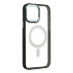 Apple İphone 15 Pro Kılıf Room Magneticsafe Silikon - Köknar Yeşili - Görsel 4