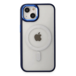 Apple İphone 15 Pro Kılıf Room Magneticsafe Silikon - Lacivert - Görsel 2