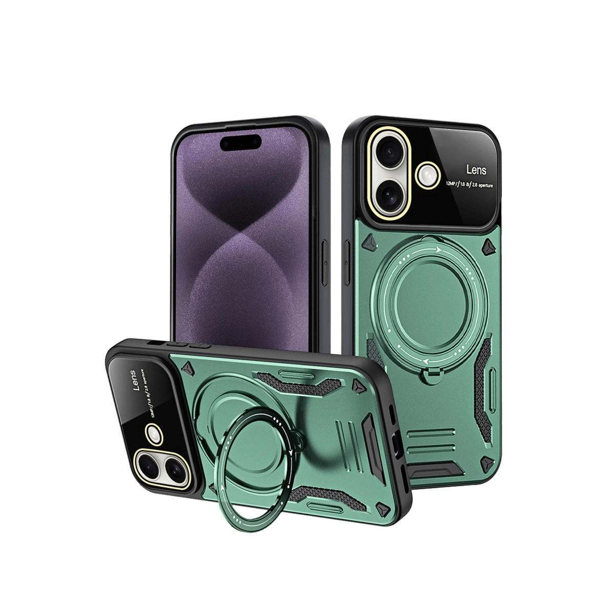 apple-iphone-16-kilif-joy-lens-standli-kapak-koyu-yesil-1-93884640-sw1200sh1200 Apple İphone 16 Kılıf Joy Lens Standlı Kapak - Koyu Yeşil - Görsel 1