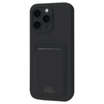 Apple İphone 16 Pro Max Kılıf Kelvin Kartvizitli Silikon - Siyah