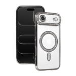 Apple İphone 17 Air Joke Simli Magneticsafe Kılıf - Gümüş