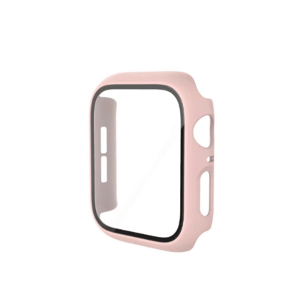 Apple Watch 42mm Camlı Kasa Ekran Koruyucu - Pembe