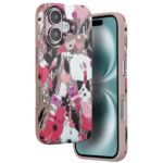 Onegif Apple İphone 16 Flower Series Magsafe Kapak - Pembe