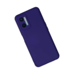 Oppo A96 Kılıf Nano İçi Kadife Silikon - Mor - Görsel 2