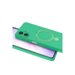 Samsung Galaxy A07 4g Regal Magsafe Standlı Kapak - Yeşil - Görsel 4