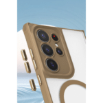 Samsung Galaxy S23 Ultra Kılıf Enka Magsafe Silikon Kılıf - Şeffaf - Görsel 2