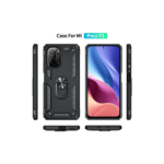 Xiaomi Poco F3 Kılıf Sofya Yüzüklü Silikon Kapak - Siyah - Görsel 3